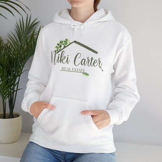 Niki Carter Olive Sparkle Logo - Hooded Sweatshirt S - 5XL