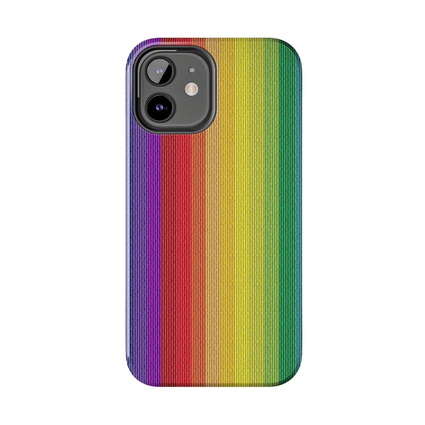 Rainbow Stripe Design Iphone Tough Phone Case