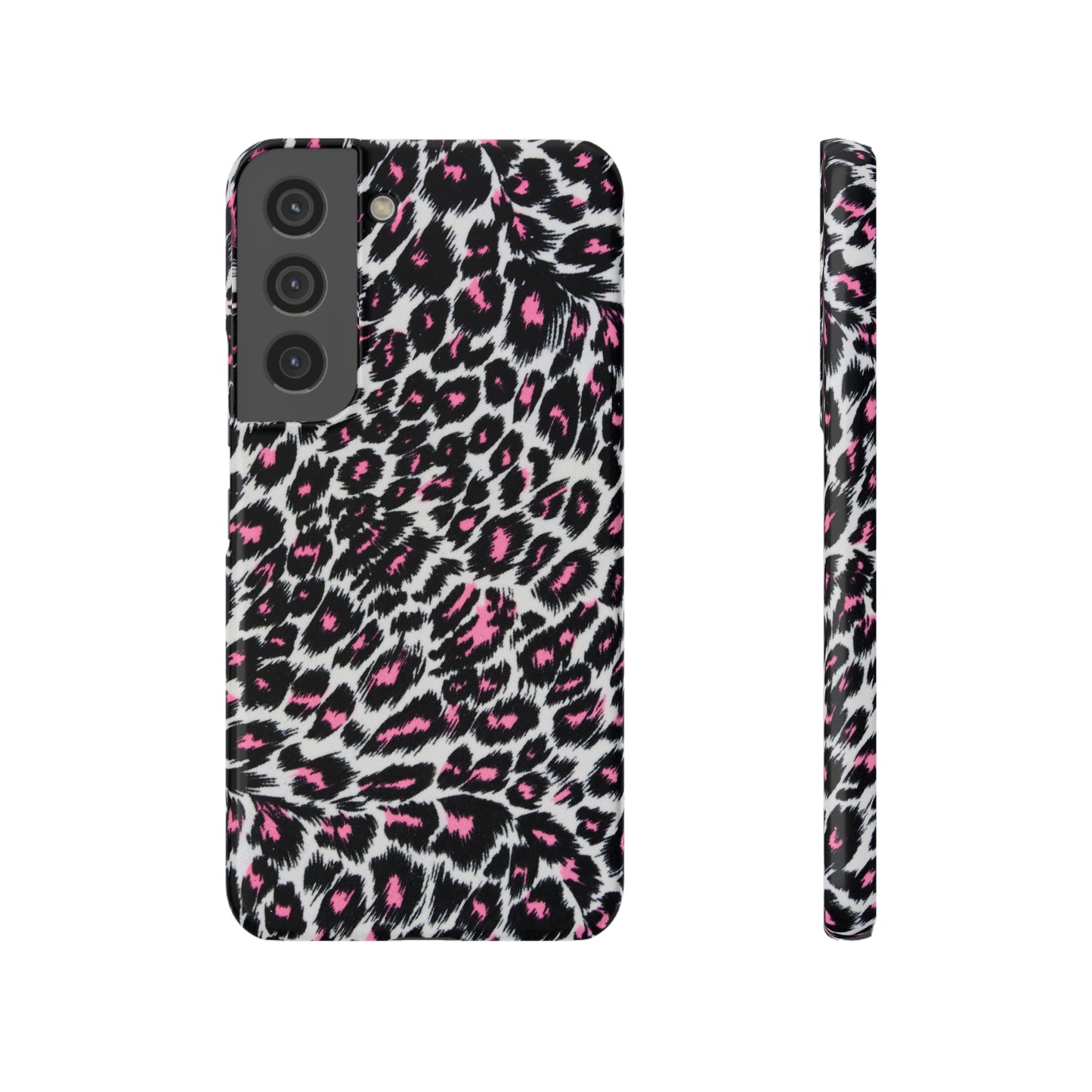 Fierce Femininity Pink and Black Leopard Print Samsung Slim Cases