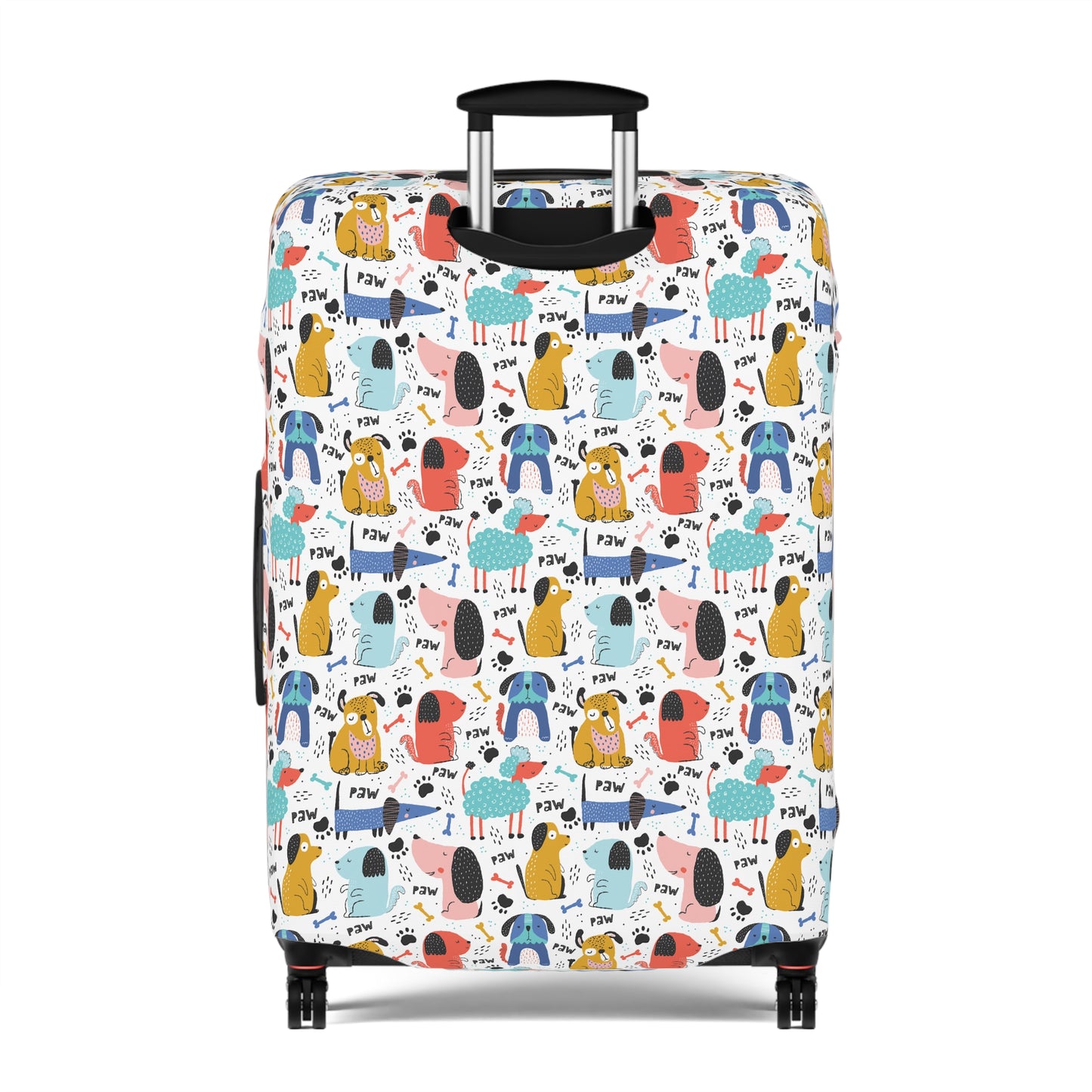 Playful Pups: Colorful Cartoon Dogs  - Luggage Protector and Cover 3 Sizes