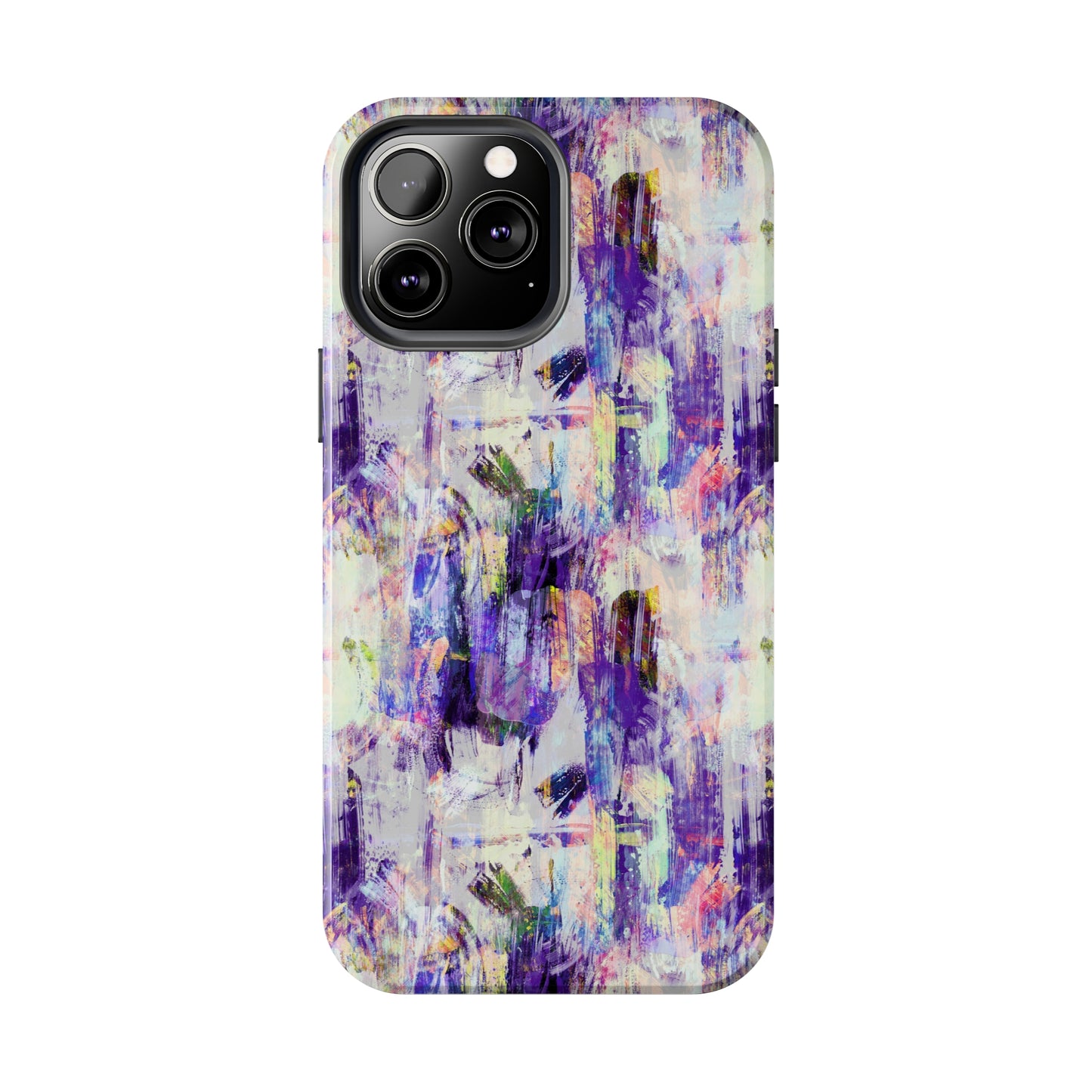 Purple Spring Painted Abstract Iphone Tough Phone Case