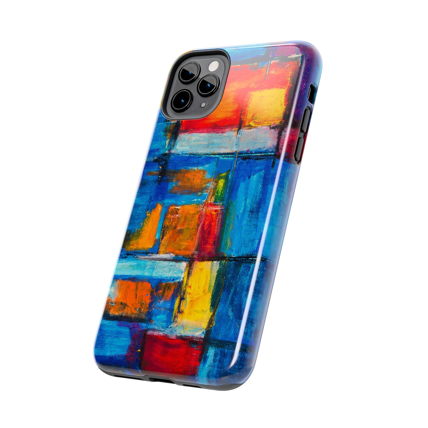 Rainbow Abstract Painting Iphone Tough Phone Case