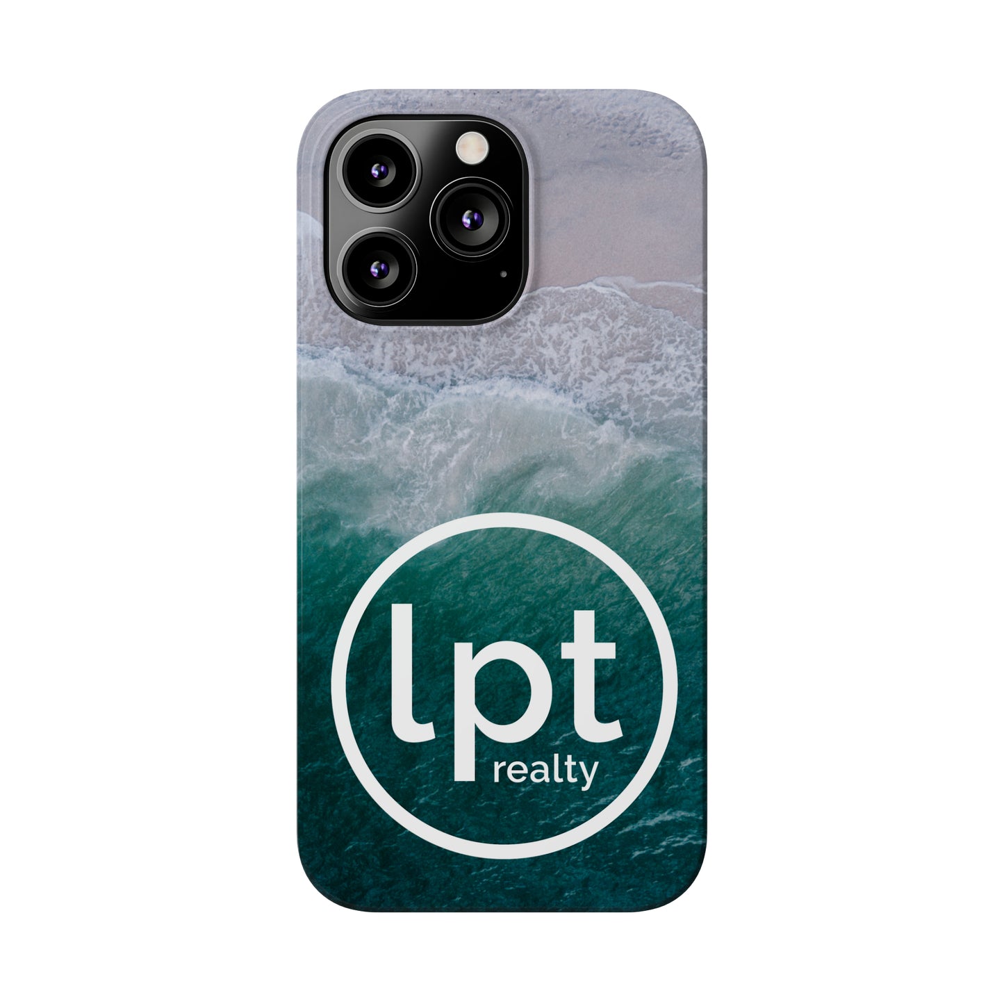 LPT Realty Logo -  Coastal Serenity: Beach and Ocean Bliss Iphone 15-12 Slim Phone Case