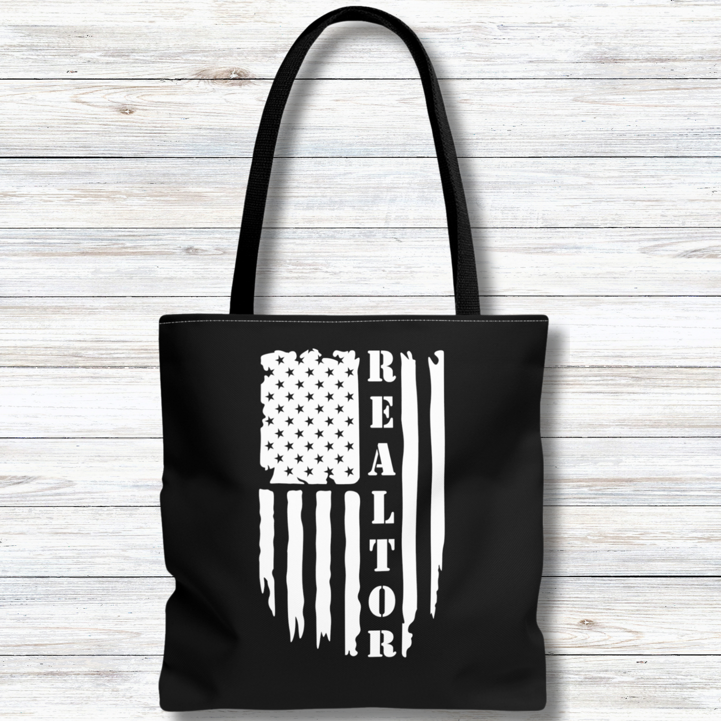 American Flag & Realtor  - Canvas Tote 3 Sizes