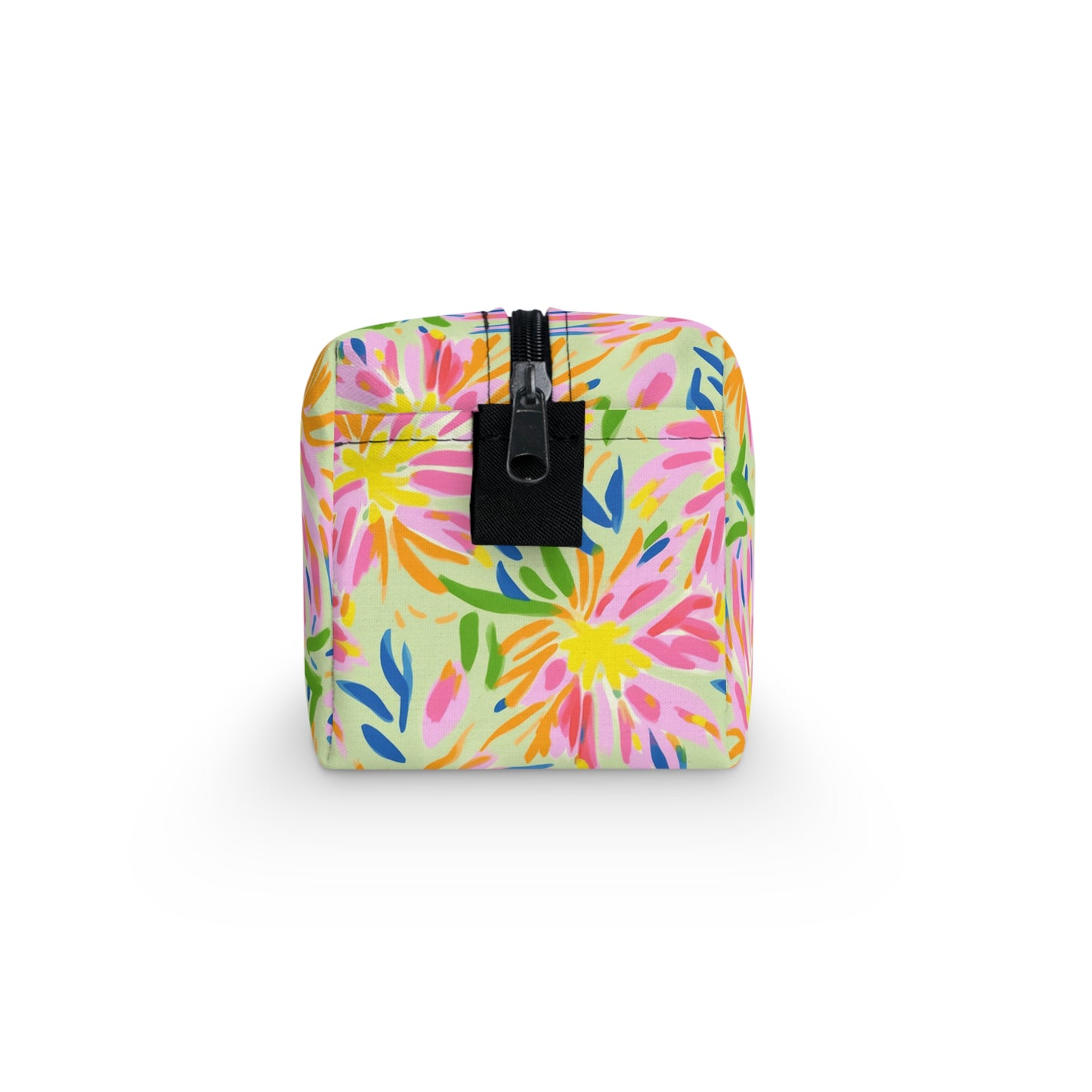 Blossoms in Bloom: Watercolor Pink and Yellow Flower Bursts Design - Toiletry Bag