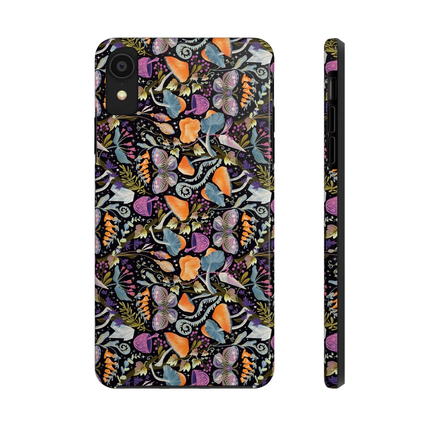 Whimsical Witches' Haven Mystical Garden of Mushrooms and Butterflies Iphone Tough Phone Case