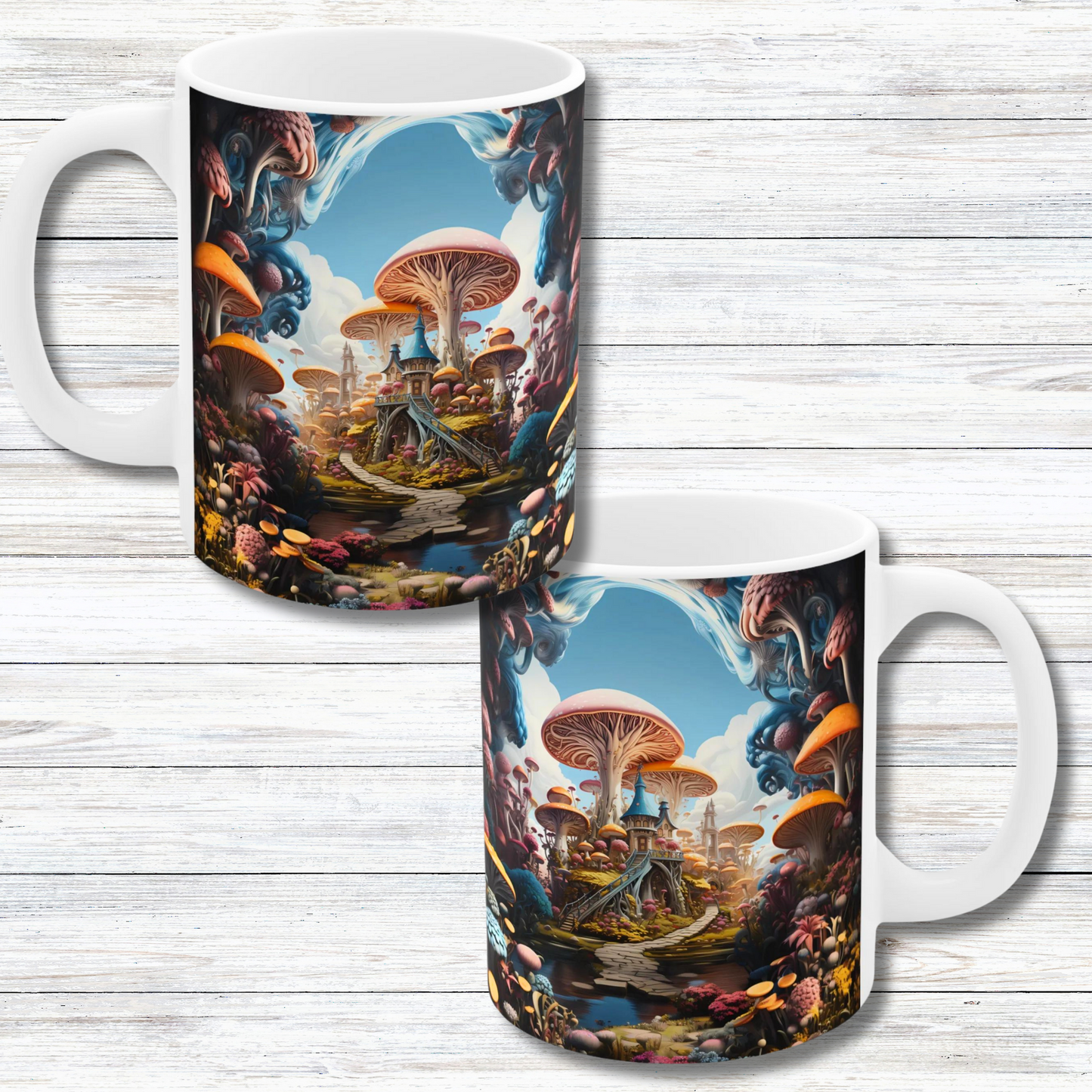 Fantasy Mushroom Paradise House 11oz Coffee Mug