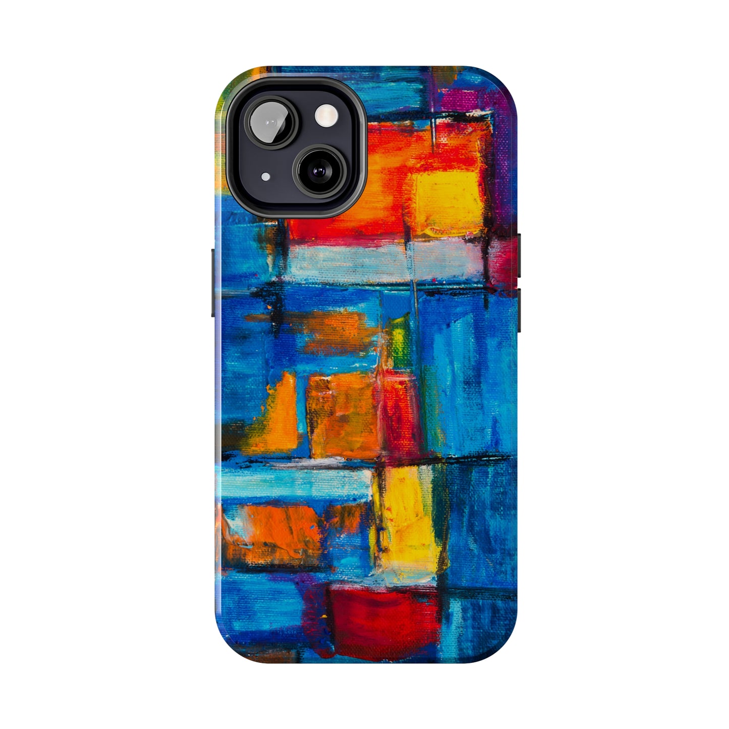 Rainbow Abstract Painting Iphone Tough Phone Case