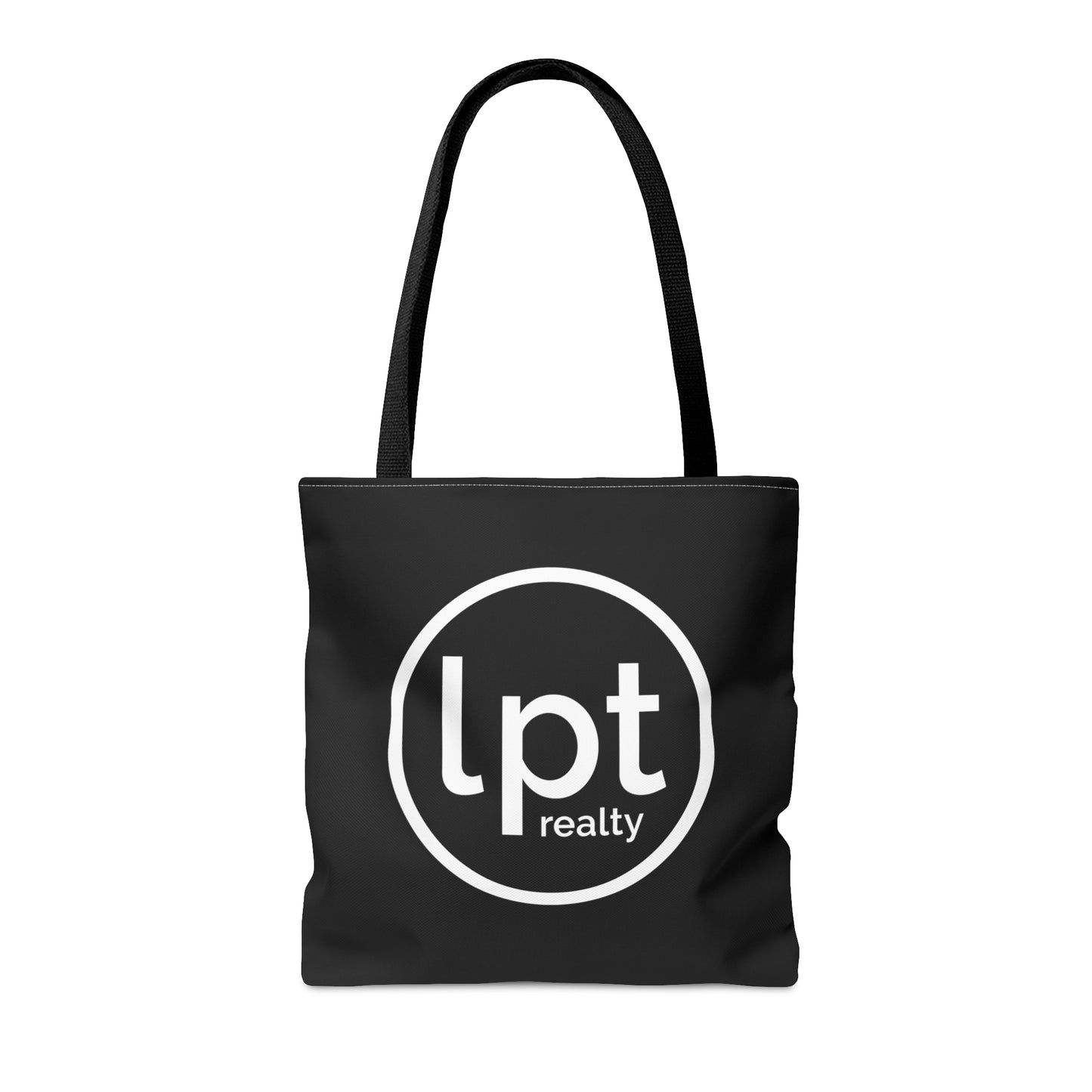 LPT Realty Logo White on Black - Canvas Tote 3 Sizes