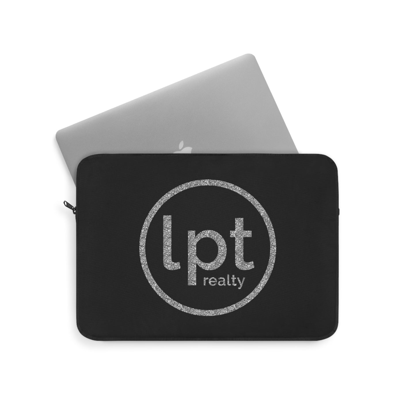 LPT Realty Logo in Silver Sparkle Laptop or Ipad Protective Sleeve 3 Sizes