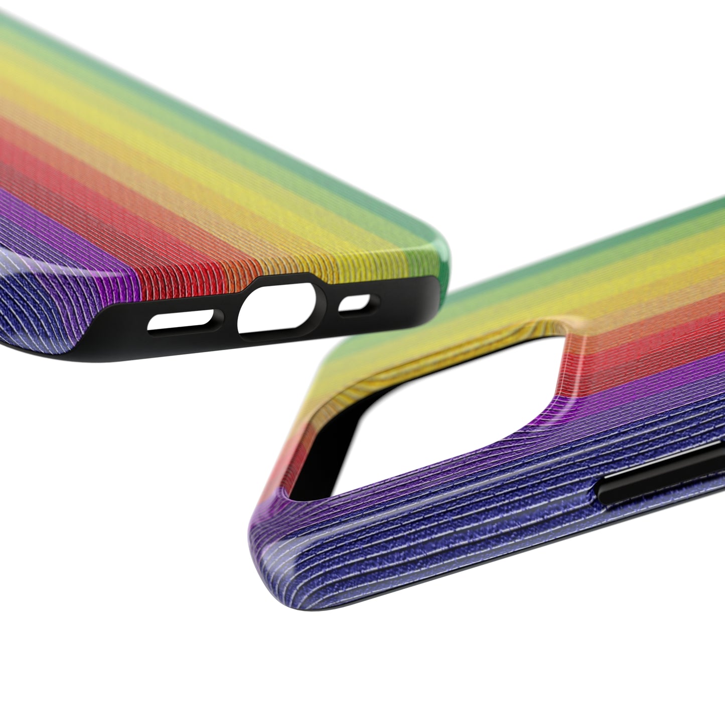 Rainbow Stripe Design Iphone Tough Phone Case