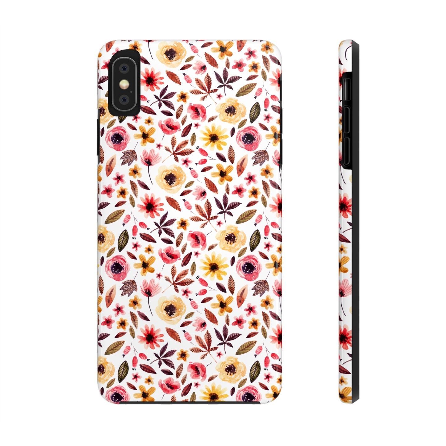 Pink & Yellow Spring Flowers Iphone Tough Phone Case