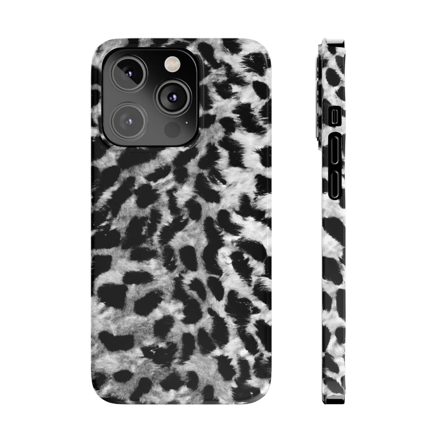 Leopard Fur Print Iphone 15-12 Slim Phone Case