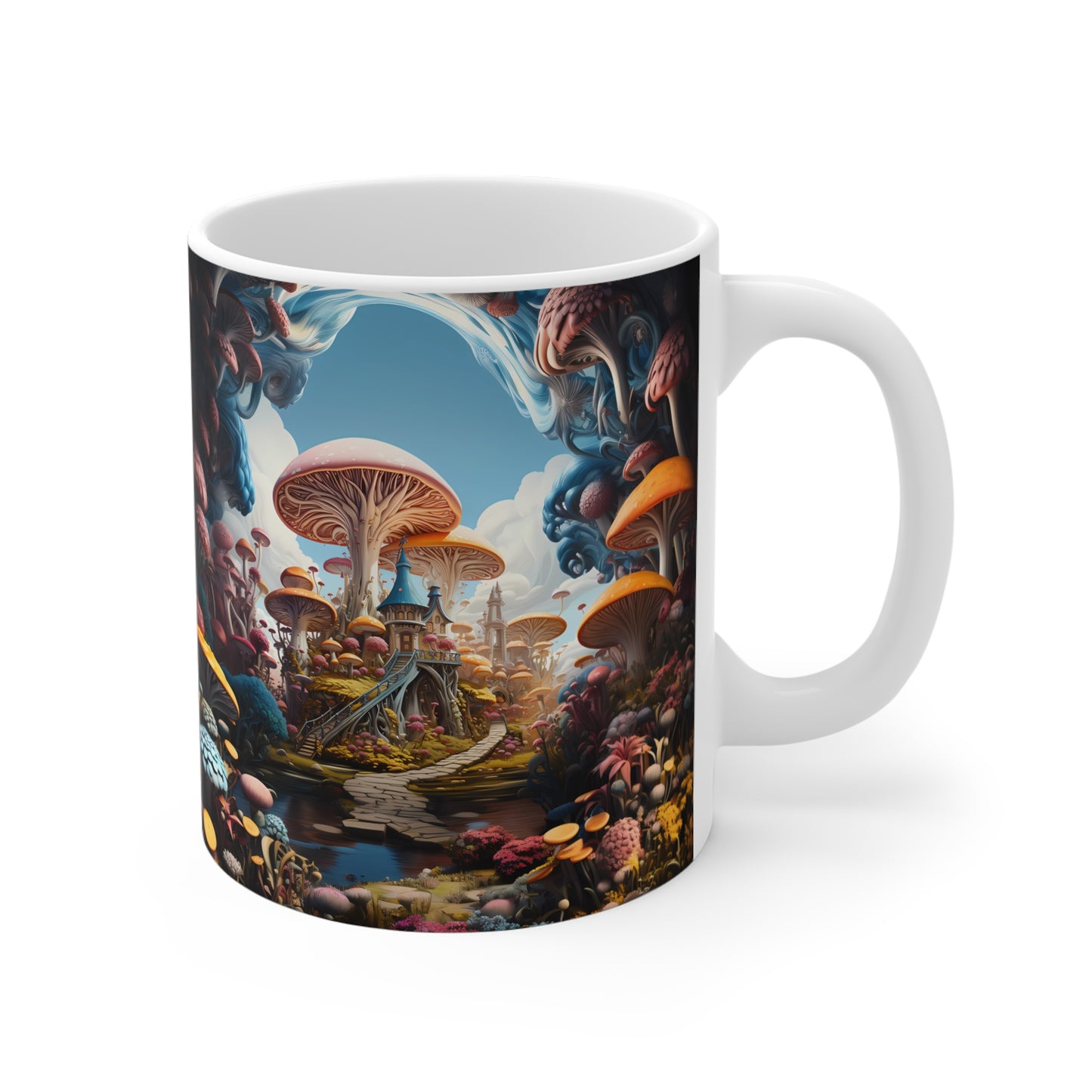 Fantasy Mushroom Paradise House 11oz Coffee Mug