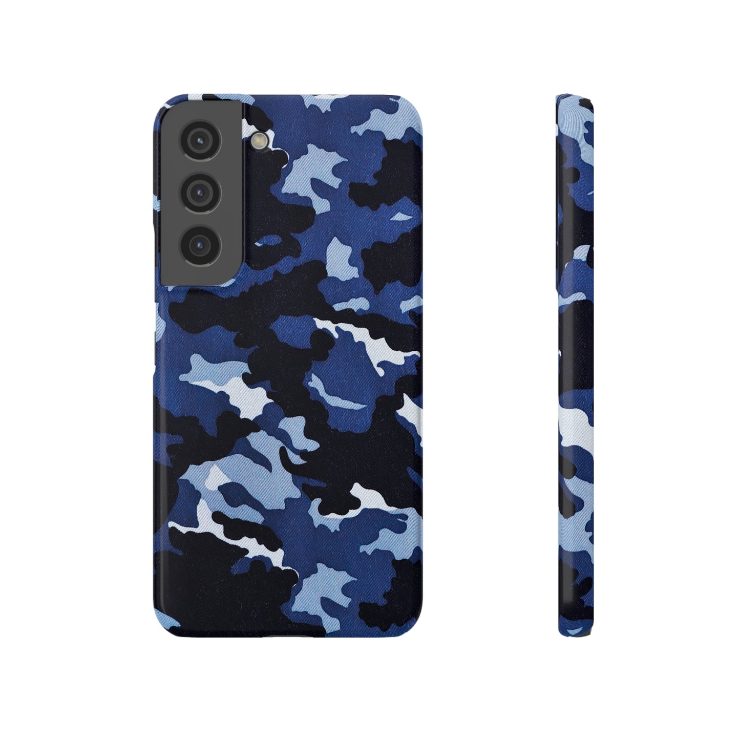 Deep Sea Concealment: Navy Blue Camouflage Samsung Slim Cases