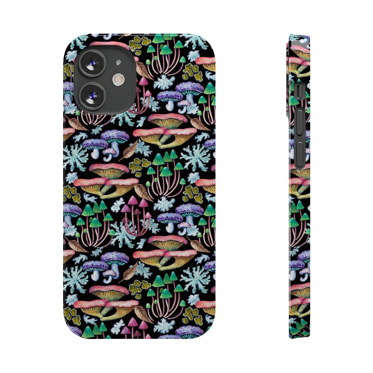 Mushroom Garden Design Iphone 15-12 Slim Phone Case