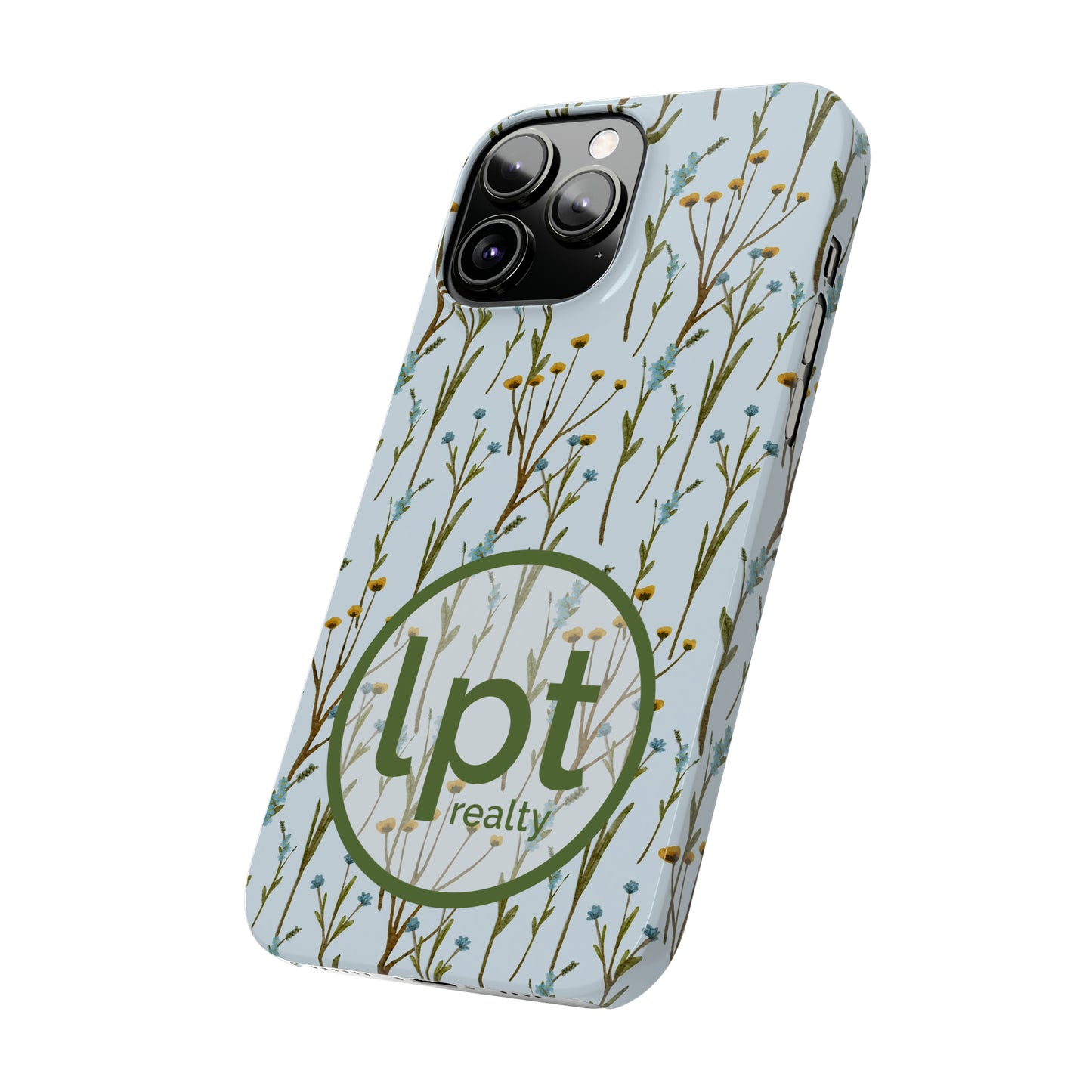 LPT Realty Logo -  Wildflowers Design Iphone 15-12 Slim Phone Case