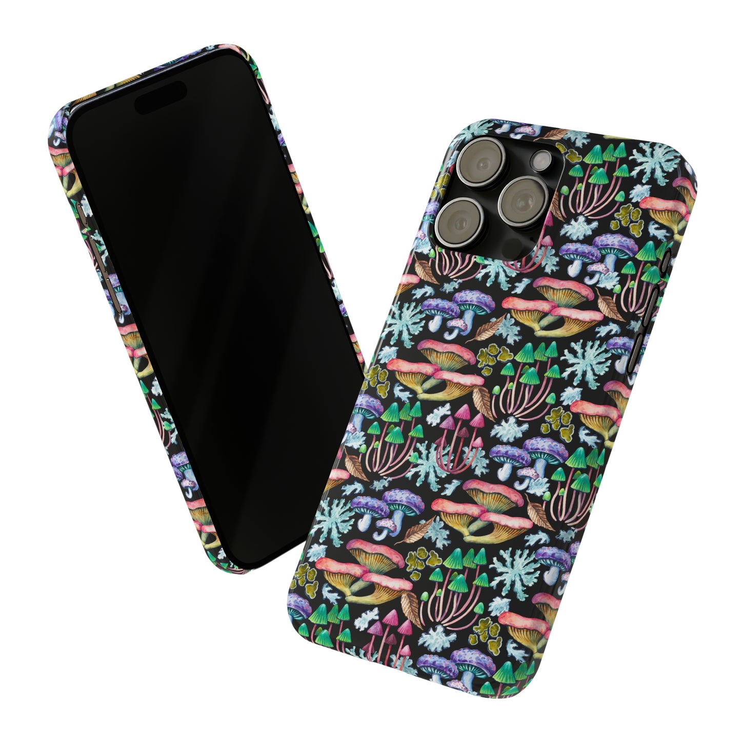 Mushroom Garden Design Iphone 15-12 Slim Phone Case