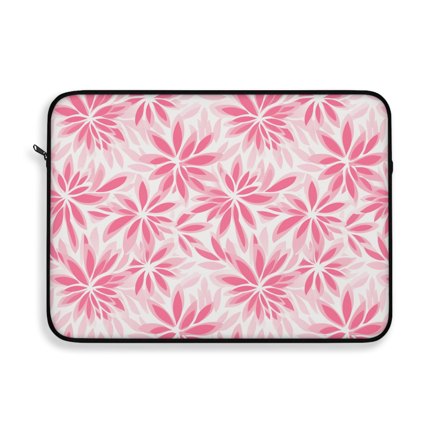 Blush Blooms Soft Pink Floral Pattern Laptop or Ipad Protective Sleeve 3 Sizes Available