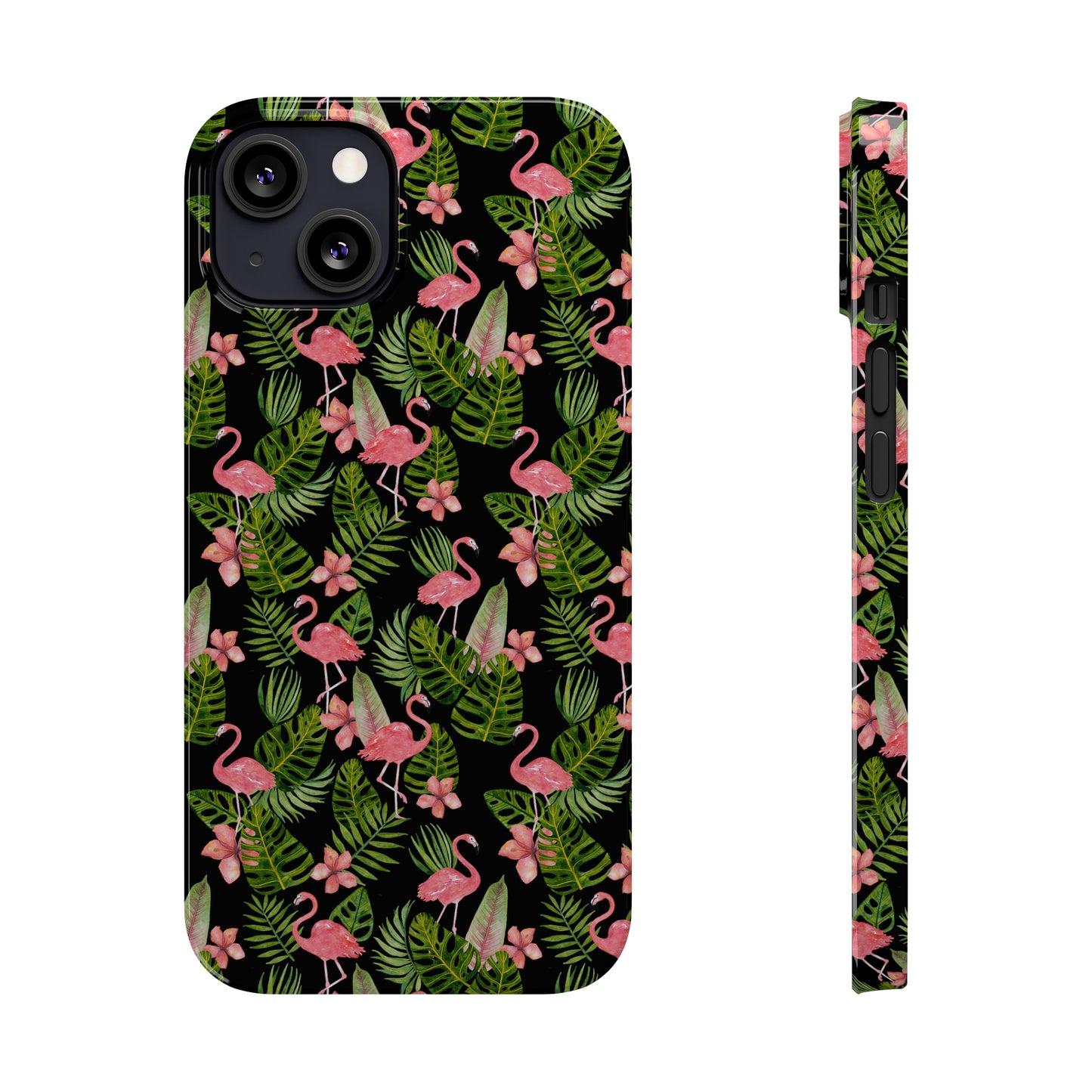 Tropical Flamingos Iphone 15-12 Slim Phone Case