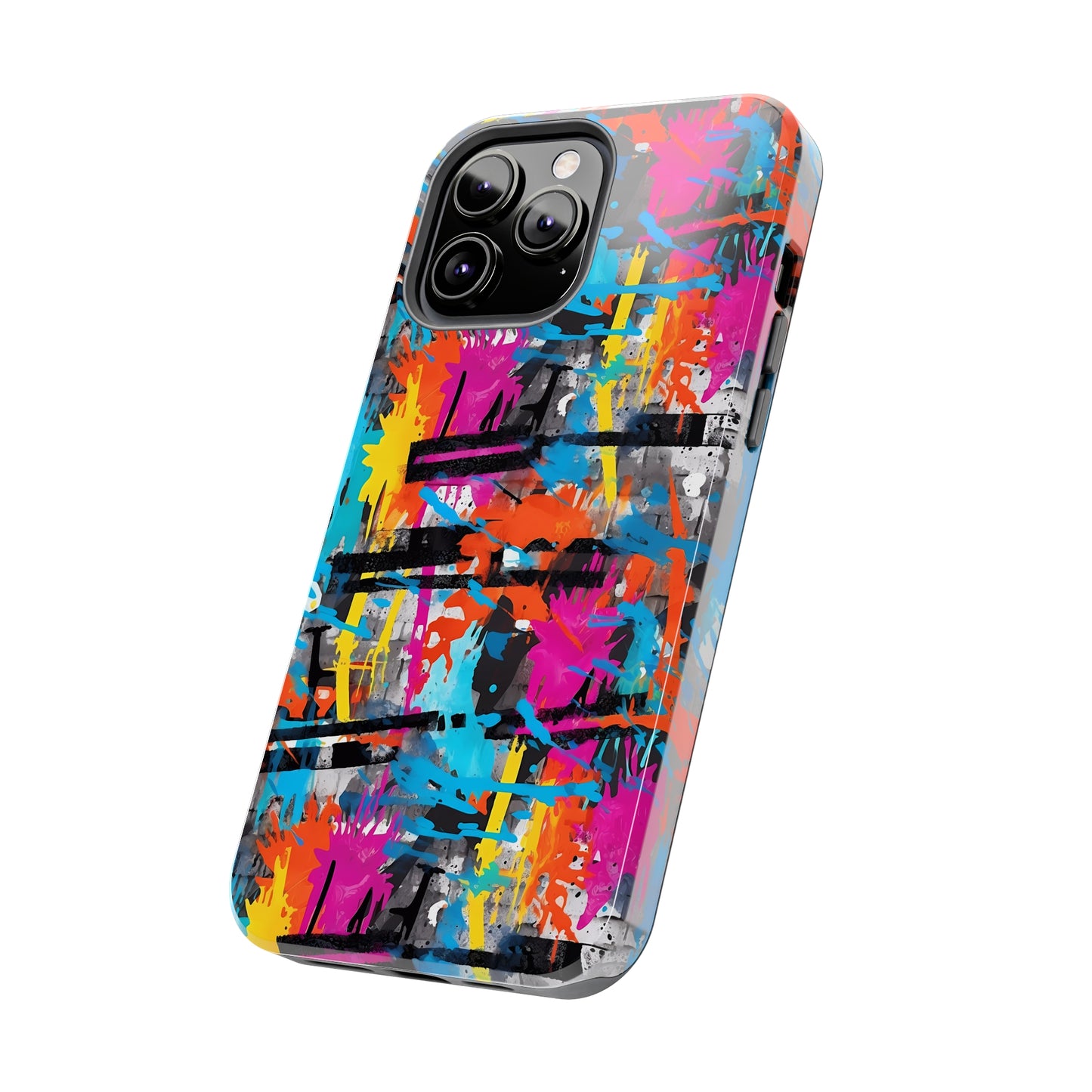 Rainbow Color Abstract Graffiti Design Iphone Tough Phone Case