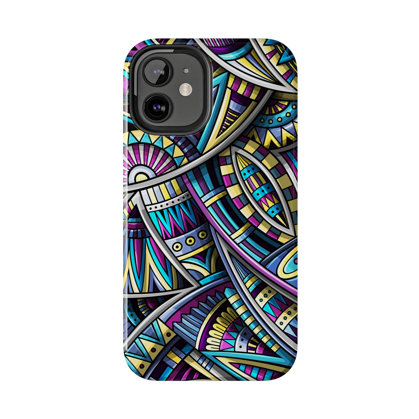 Tribal Colorful Abstract Design Iphone Tough Phone Case