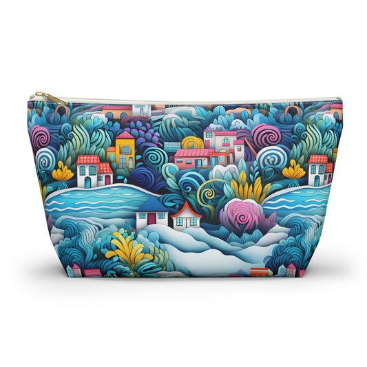 Coastal Charm Houses Inspired by South Carolina's Seaside - Makeup & Accessory Bag 2 Sizes