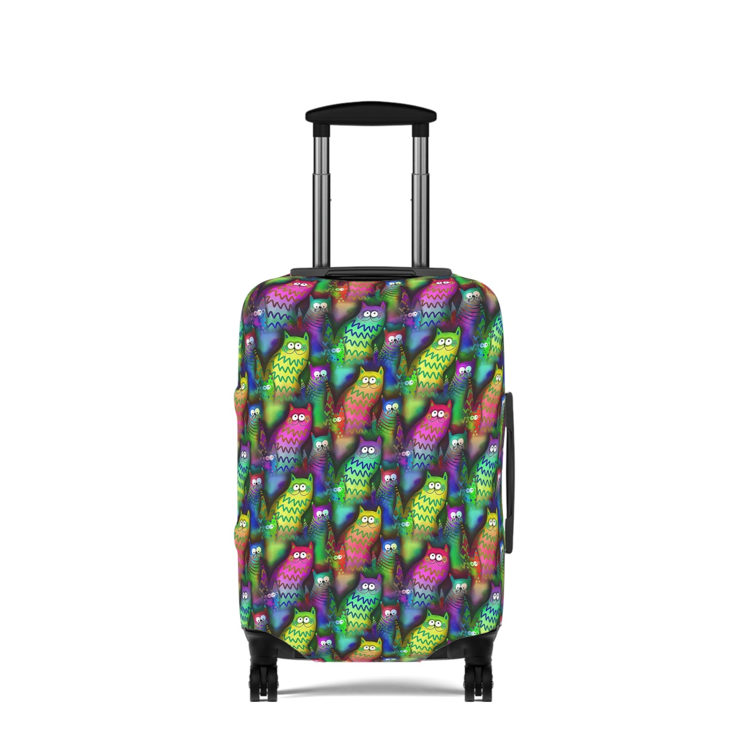 Neon Rainbow Cartoon Cats  - Luggage Protector and Cover 3 Sizes