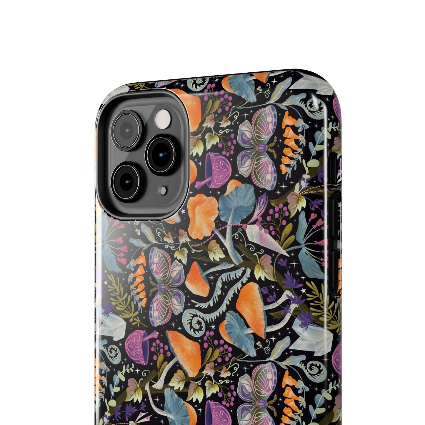 Whimsical Witches' Haven Mystical Garden of Mushrooms and Butterflies Iphone Tough Phone Case