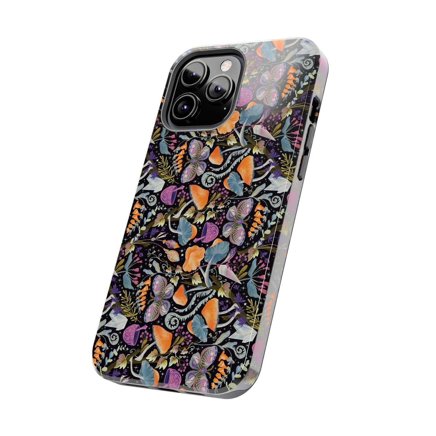 Whimsical Witches' Haven Mystical Garden of Mushrooms and Butterflies Iphone Tough Phone Case