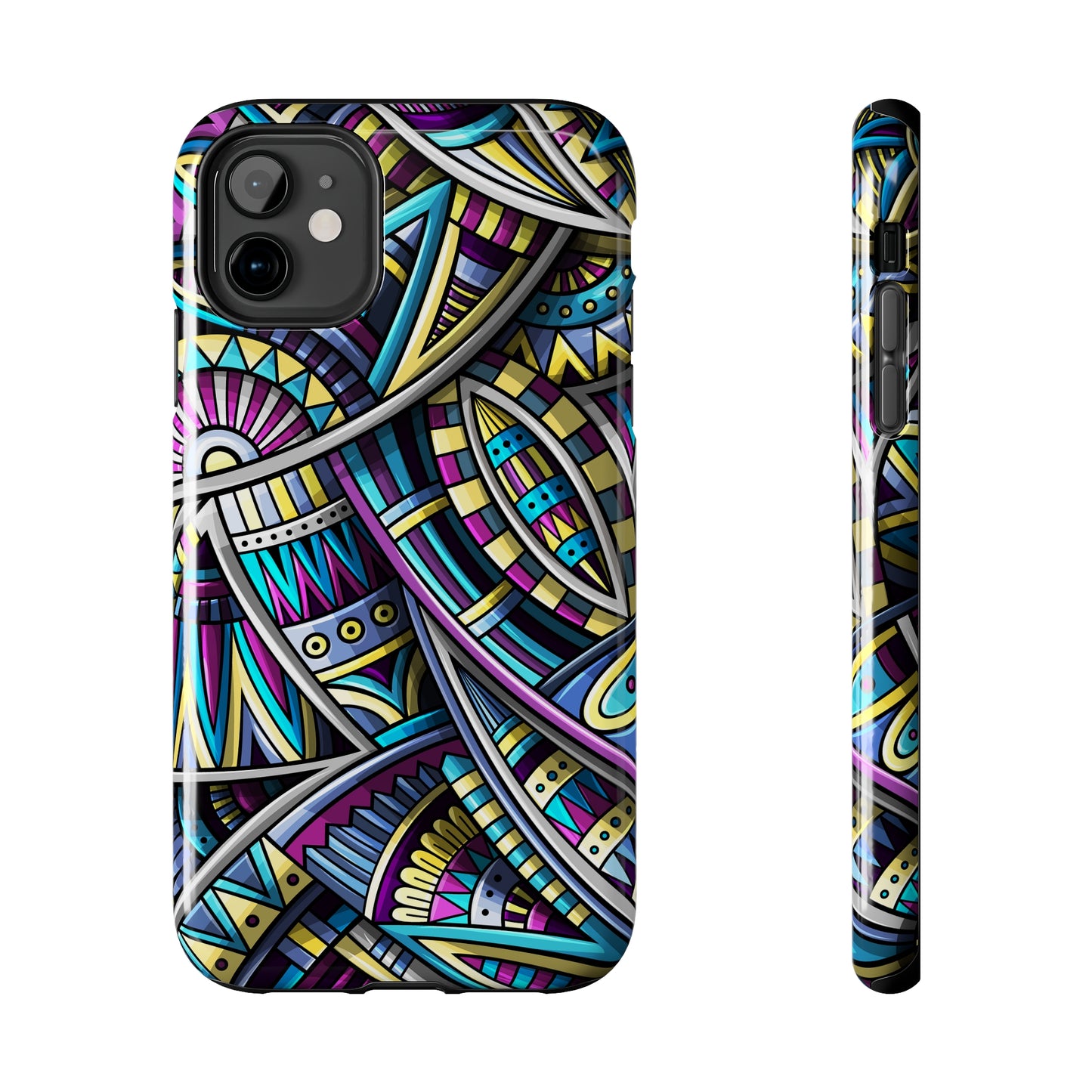 Tribal Colorful Abstract Design Iphone Tough Phone Case