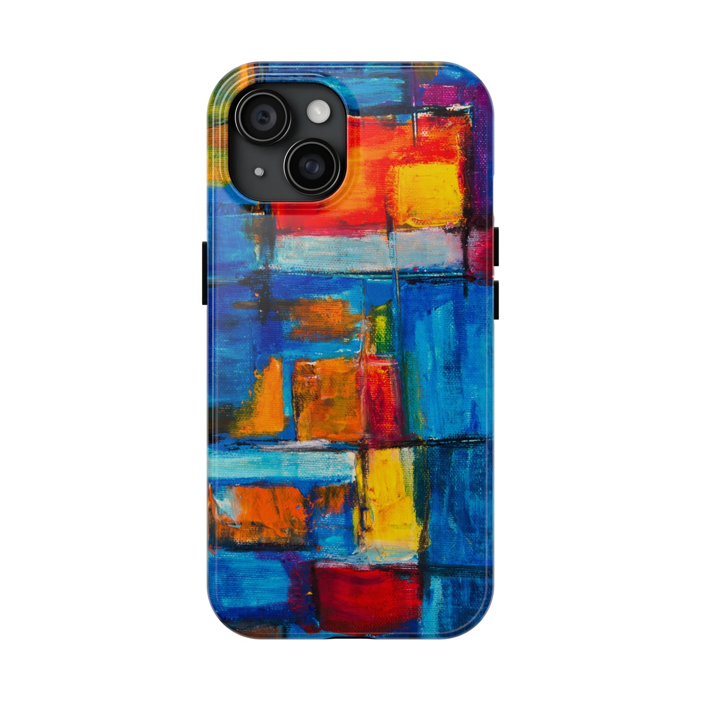 Rainbow Abstract Painting Iphone Tough Phone Case