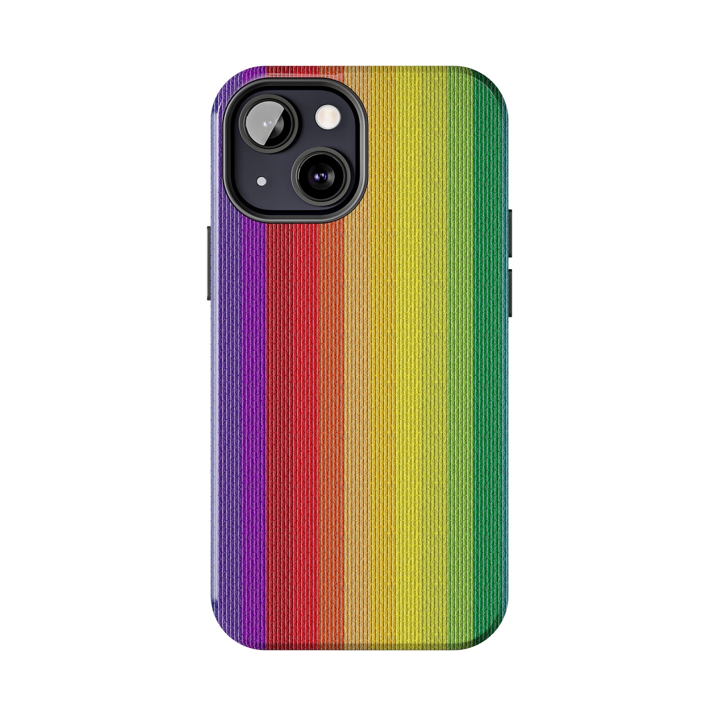 Rainbow Stripe Design Iphone Tough Phone Case