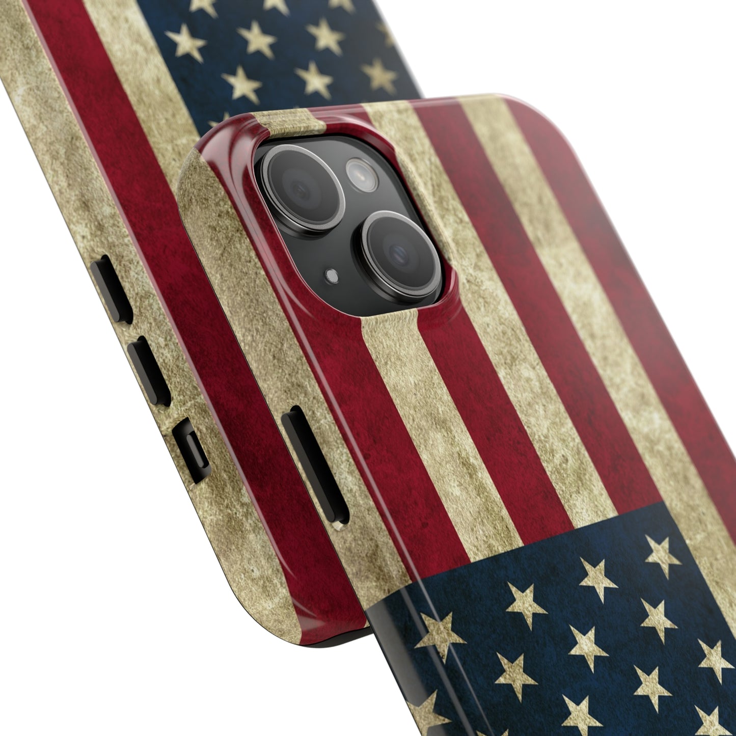 Rugged American Flag Iphone Tough Phone Case