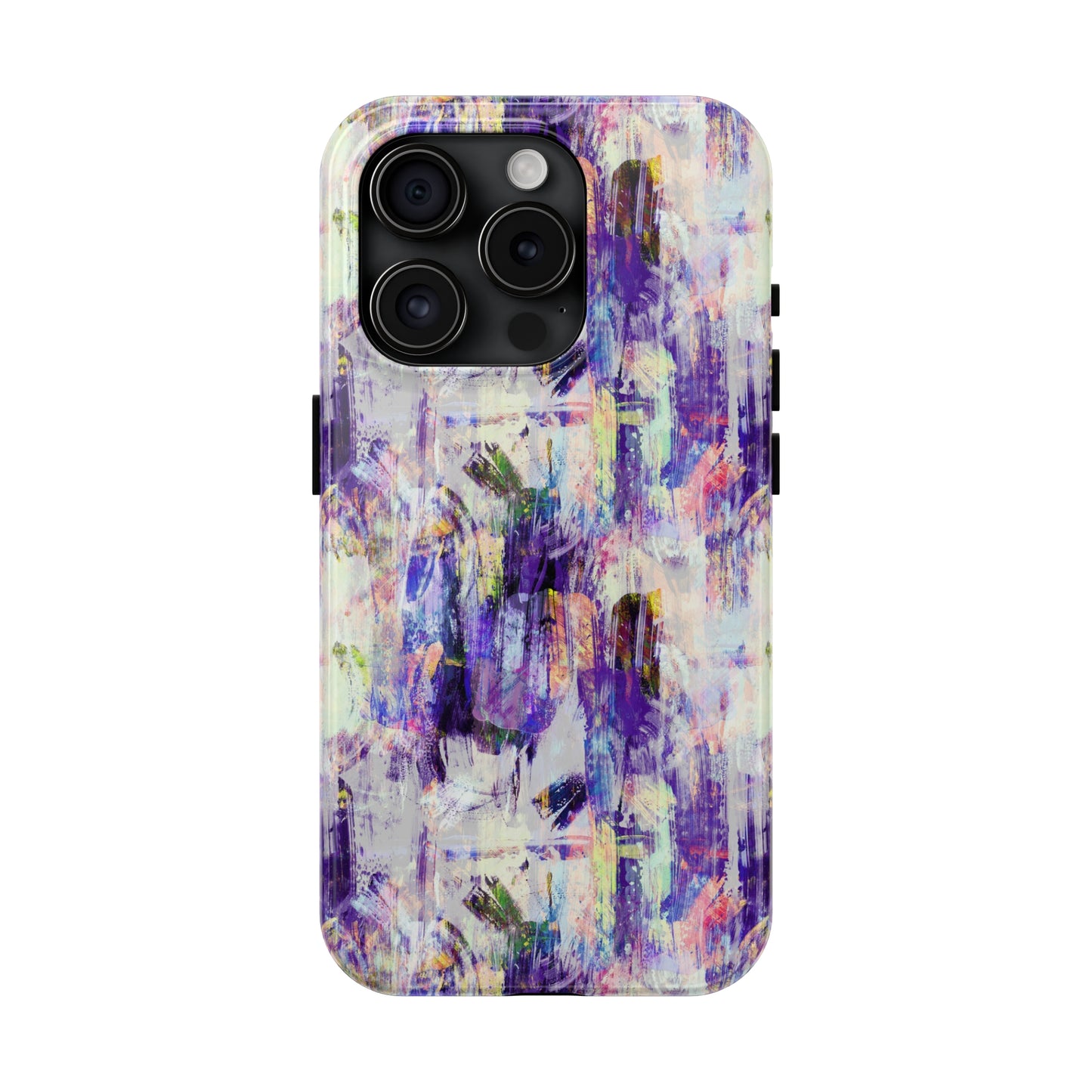 Purple Spring Painted Abstract Iphone Tough Phone Case