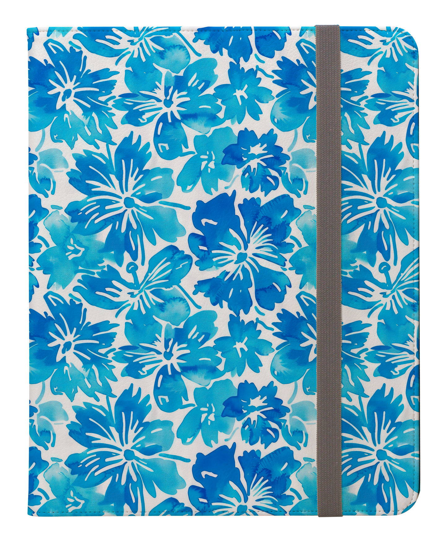 Tranquil Tropics Soft Blue Tropical Flowers Protective iPad Pro 11 & Pro 12.9 Protective Case and Pencil Holder