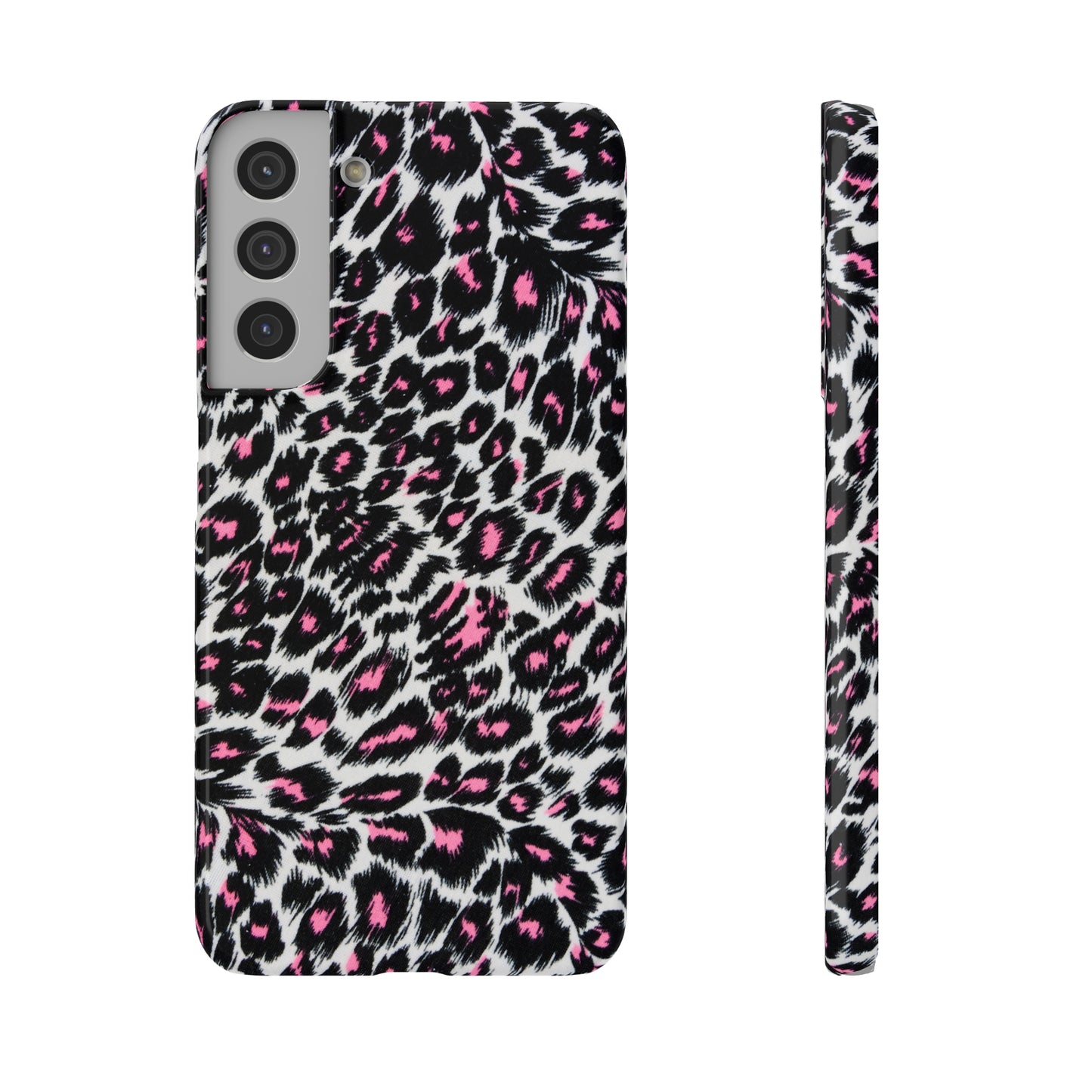 Fierce Femininity Pink and Black Leopard Print Samsung Slim Cases