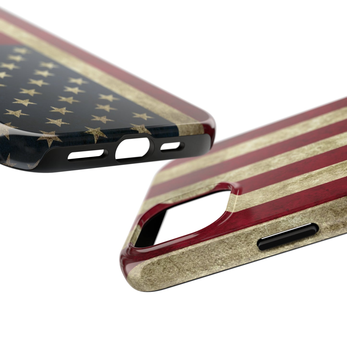 Rugged American Flag Iphone Tough Phone Case