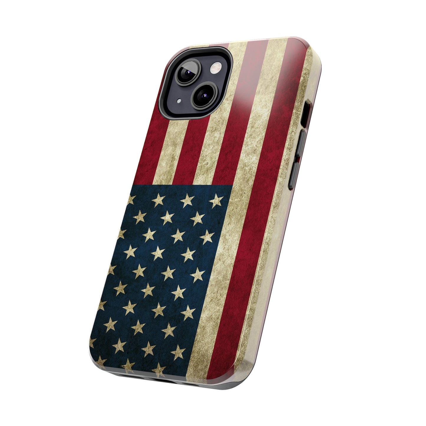 Rugged American Flag Iphone Tough Phone Case