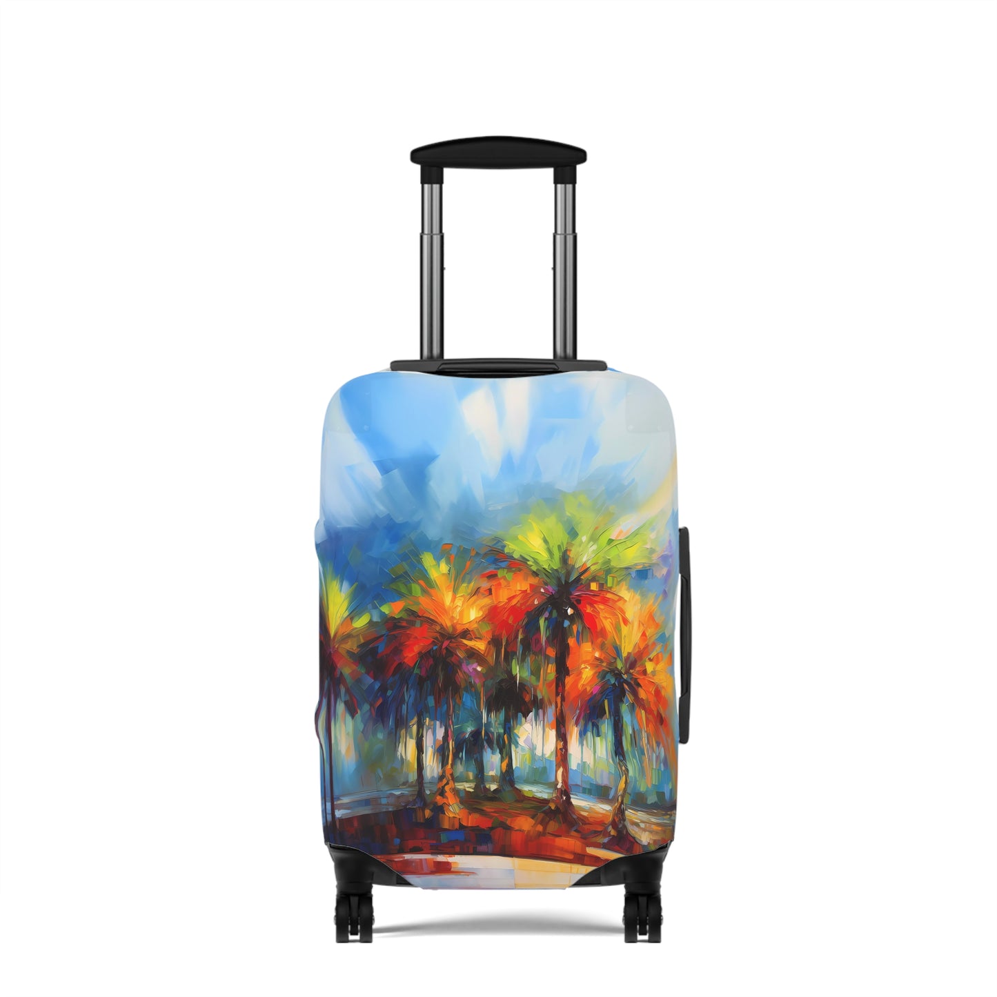 Dynamic Palmettos Abstract Depiction of South Carolina's Iconic Trees   - Luggage Protector and Cover 3 Sizes