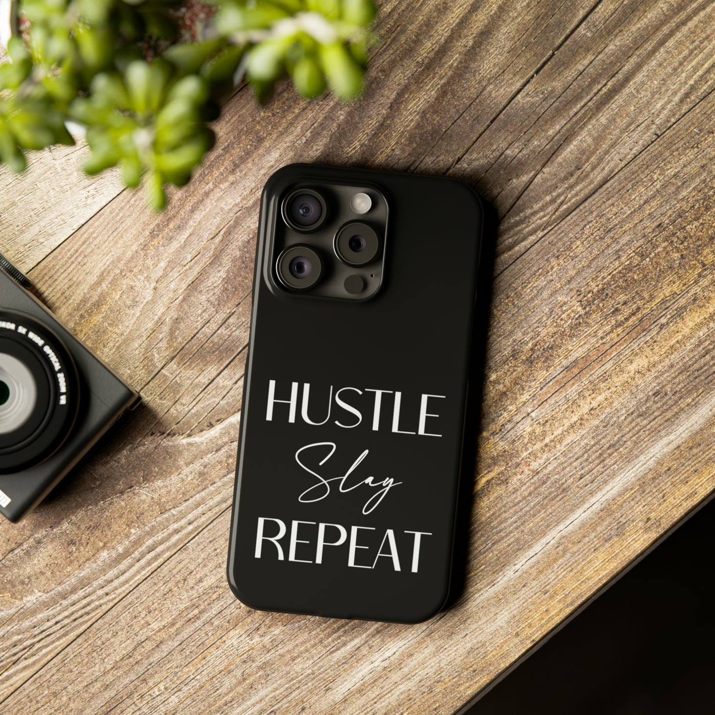 Hustle Slay Repeat Iphone 15-12 Slim Phone Case