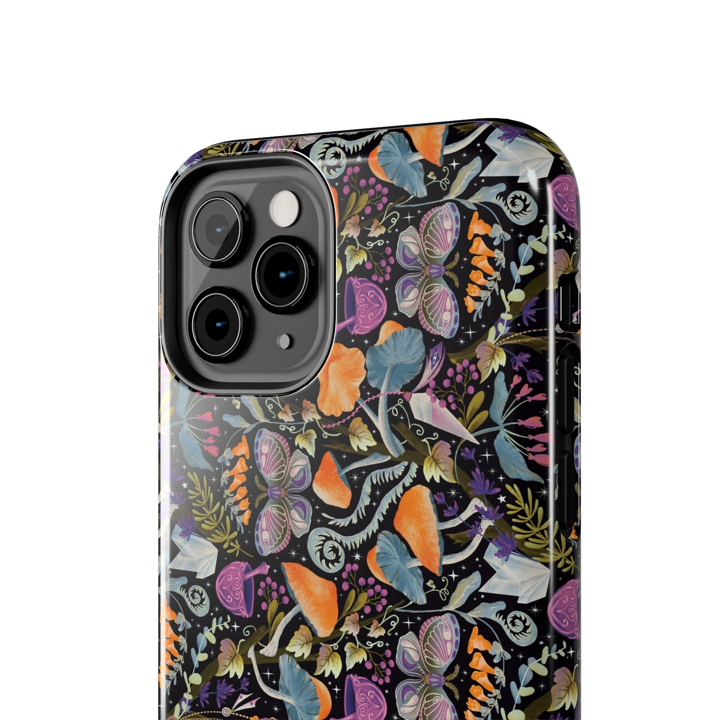 Whimsical Witches' Haven Mystical Garden of Mushrooms and Butterflies Iphone Tough Phone Case