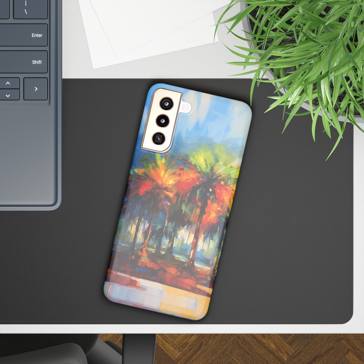 Dynamic Palmettos Abstract Depiction of South Carolina's Iconic Trees  Samsung Slim Cases