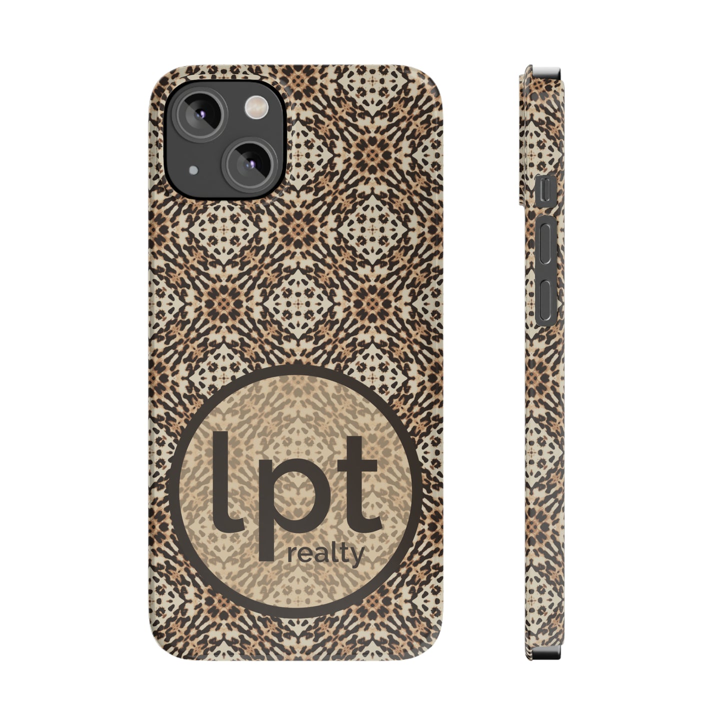 LPT Realty Logo -  Abstract Leopard Print Iphone 15-12 Slim Phone Case