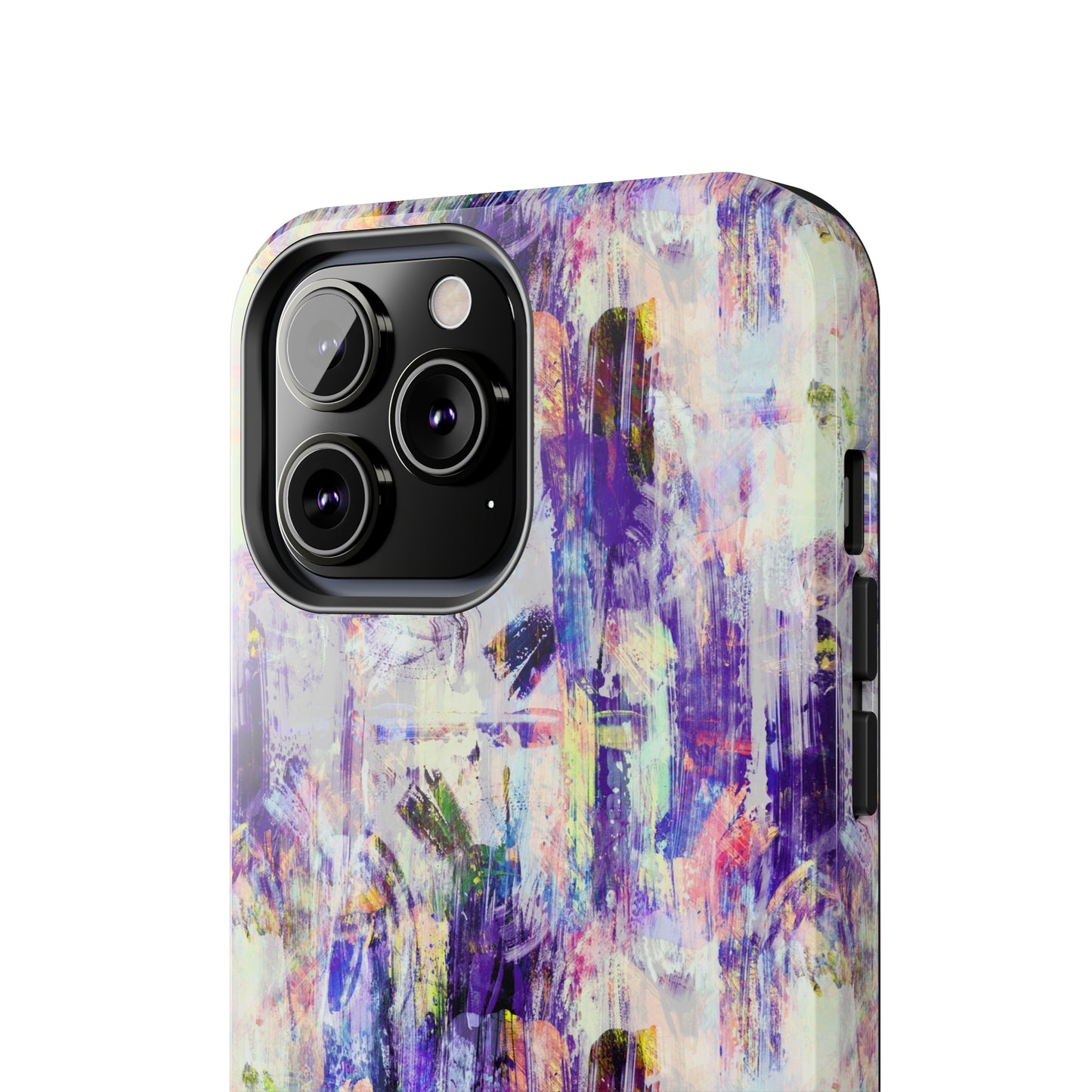 Purple Spring Painted Abstract Iphone Tough Phone Case