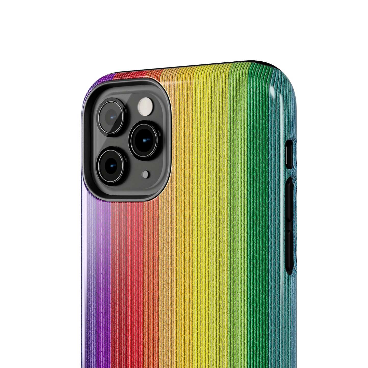 Rainbow Stripe Design Iphone Tough Phone Case