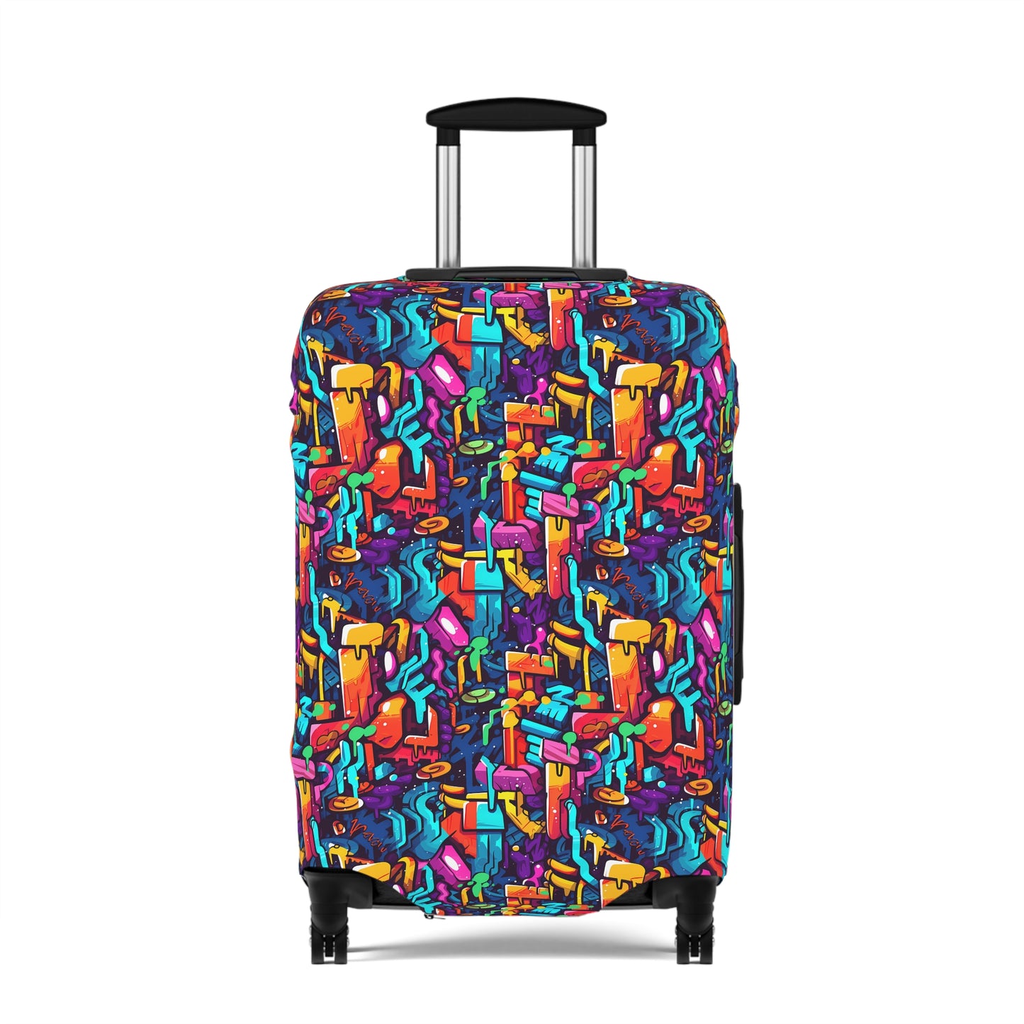 3D Abstract Colorful Street Graffiti Art Design  - Luggage Protector and Cover 3 Sizes