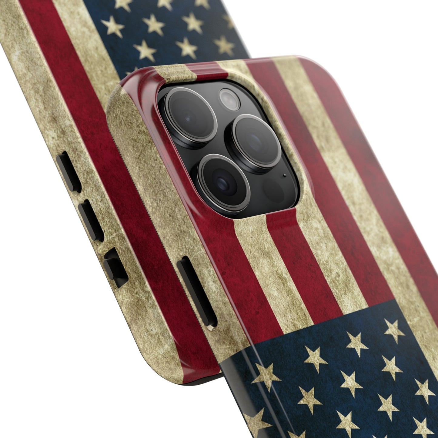 Rugged American Flag Iphone Tough Phone Case