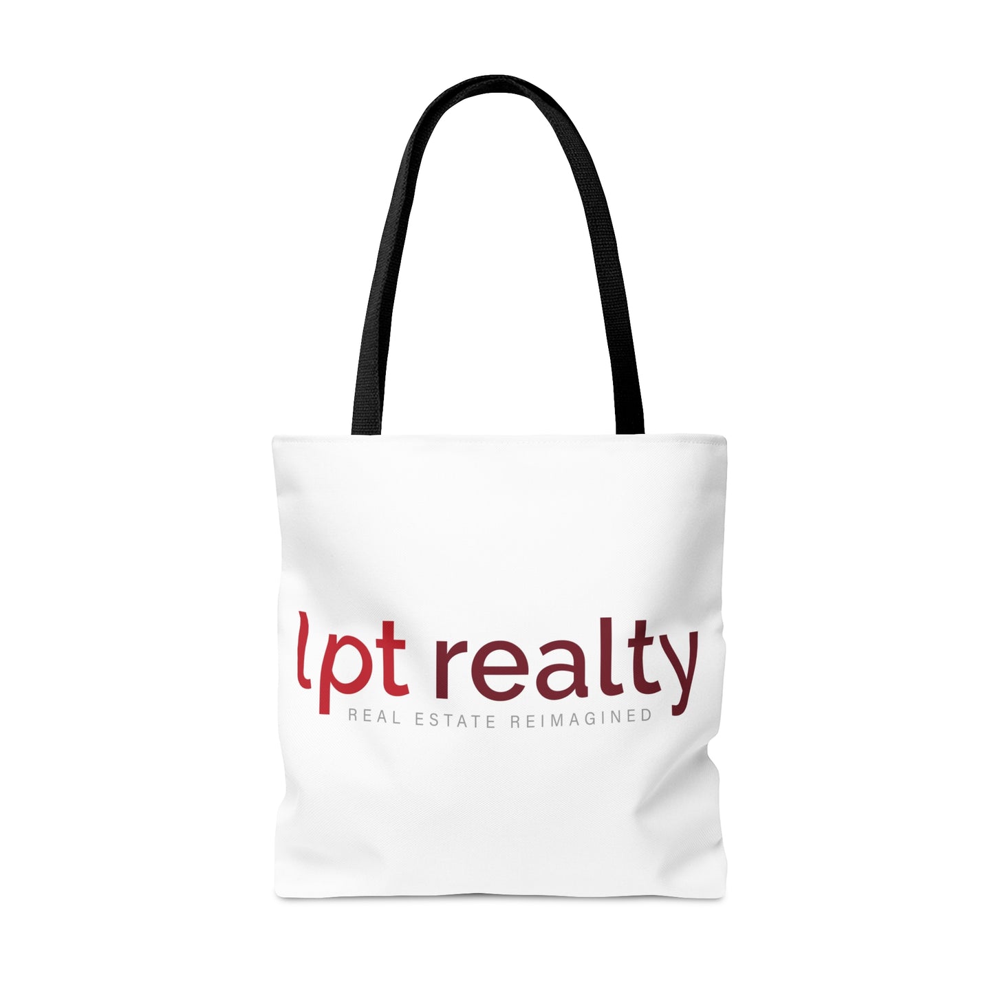 LPT Realty Logo's on Both Sides in Red - Canvas Tote 3 Sizes