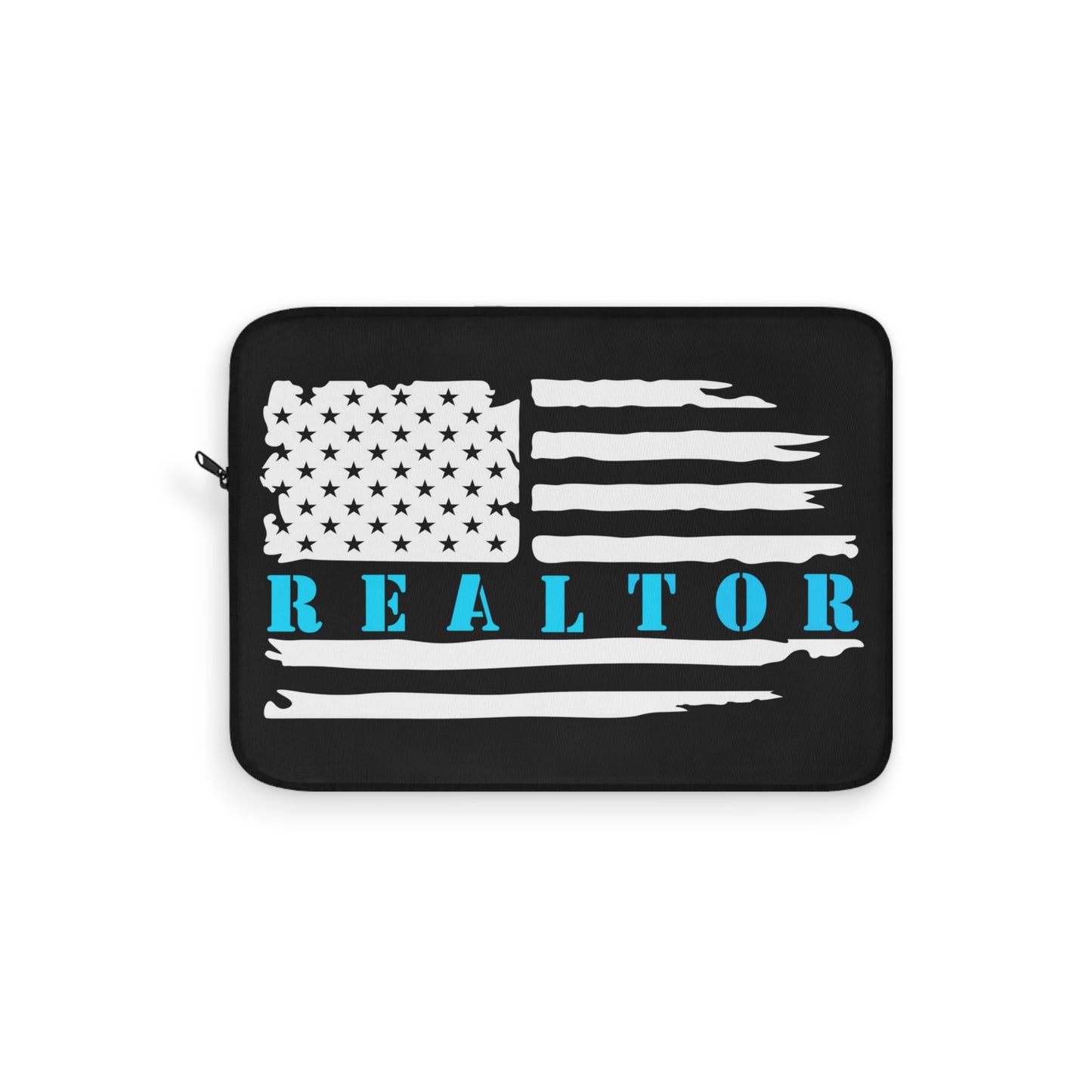 American Flag & Realtor Blue and White Laptop or Ipad Protective Sleeve 3 Sizes